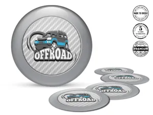 Sticker silicone Premium Design Sleek Dome Badges